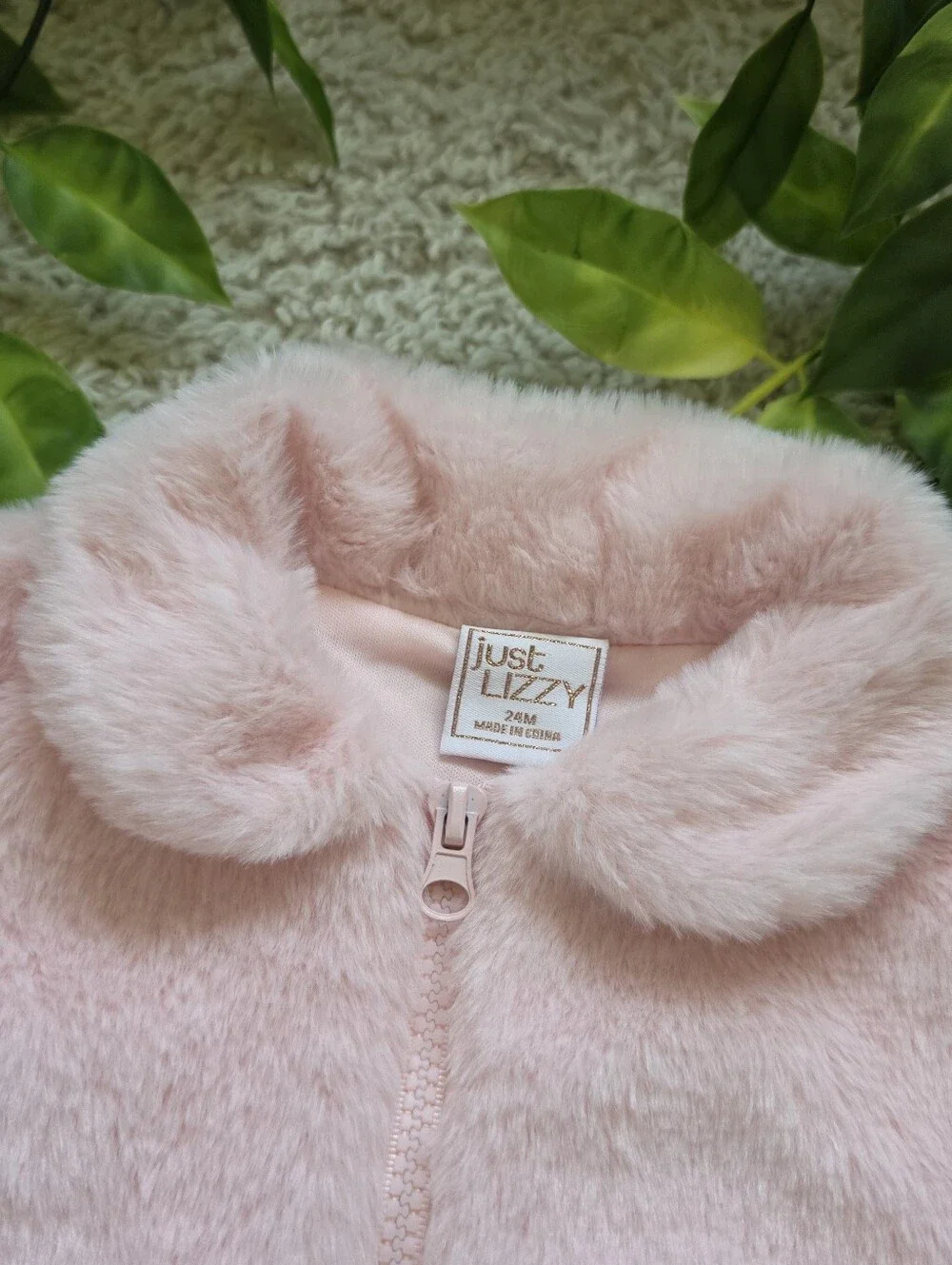 Baby Girl Pink Faux Fur Jacket (18-24 Months)